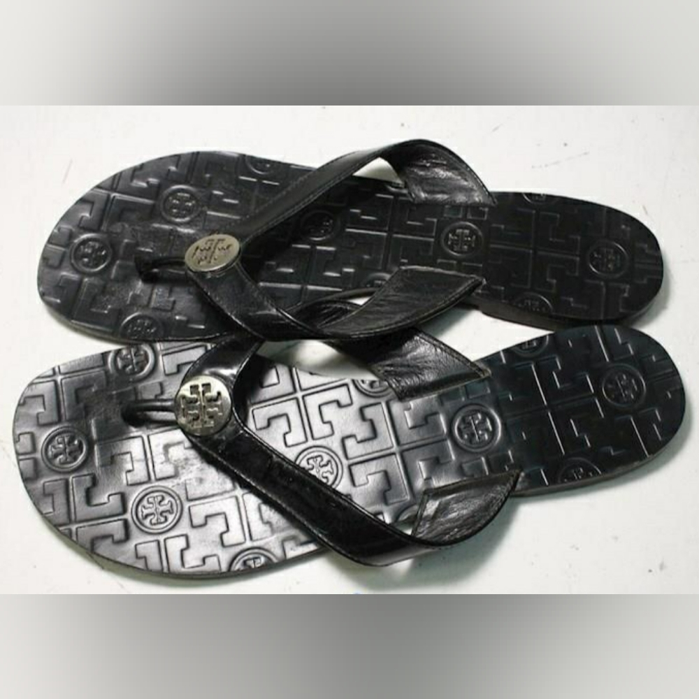 Tory Burch Designer Thora flip flops thongs size 9